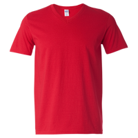 Gildan Unisex Softstyle® V-Neck T-Shirt, Cherry Red, Front view