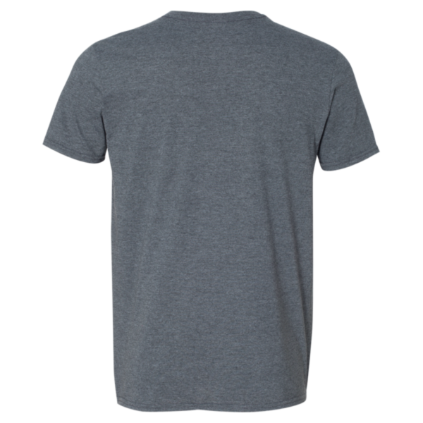 Gildan Unisex Softstyle® V-Neck T-Shirt, Dark Heather, Back view