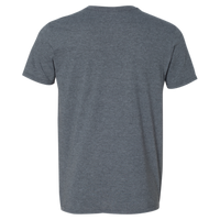 Gildan Unisex Softstyle® V-Neck T-Shirt, Dark Heather, Back view