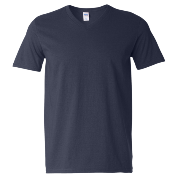 Gildan Unisex Softstyle® V-Neck T-Shirt, Navy, Front view