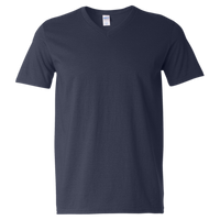 Gildan Unisex Softstyle® V-Neck T-Shirt, Navy, Front view