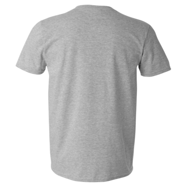 Gildan Unisex Softstyle® V-Neck T-Shirt, Sport Grey, Back view