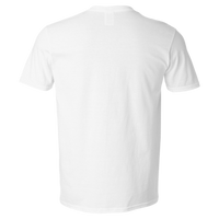 Gildan Unisex Softstyle® V-Neck T-Shirt, White, Back view