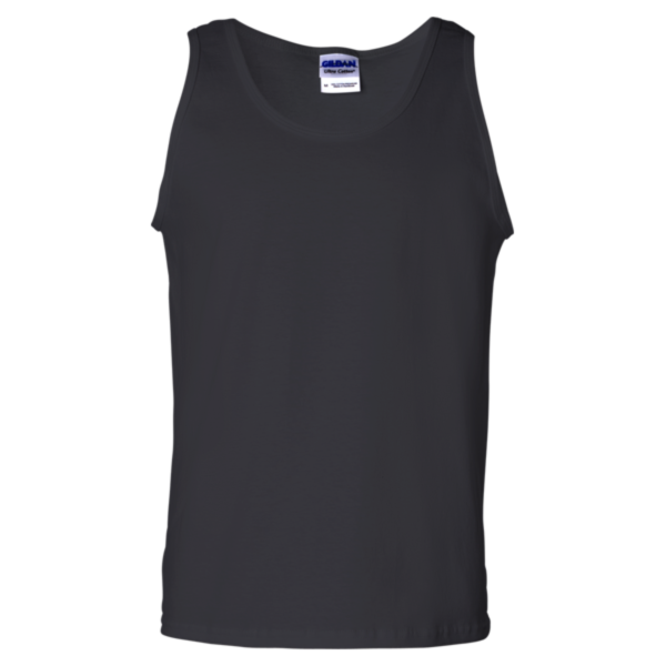 Gildan Unisex Ultra Cotton® Tank Top, Black, Front view