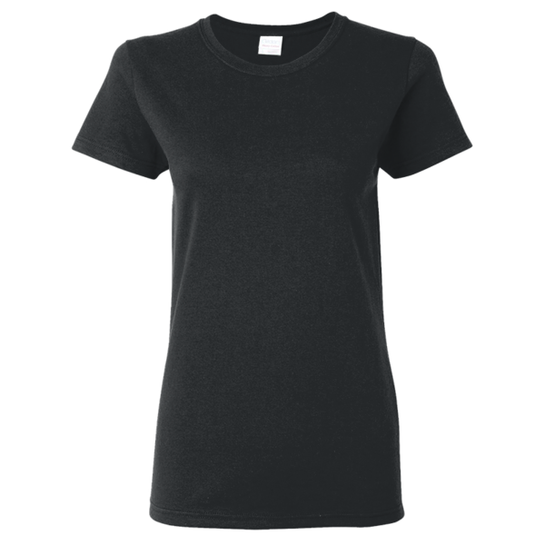 Gildan Women's Heavy Cotton™ T-Shirt, Black, Front view