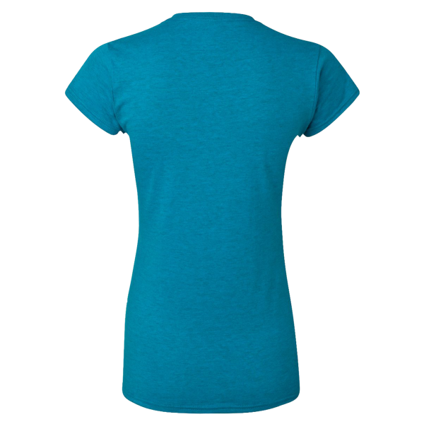 Gildan Women's Softstyle® T-Shirt, Antique Sapphire, Back view