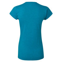 Gildan Women's Softstyle® T-Shirt, Antique Sapphire, Back view