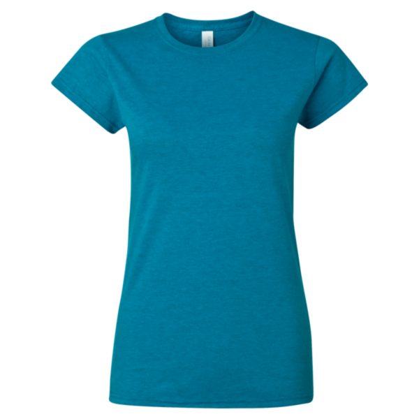 Gildan Women's Softstyle® T-Shirt, Antique Sapphire, Front view