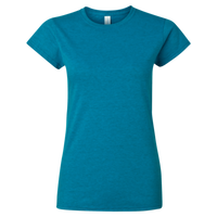 Gildan Women's Softstyle® T-Shirt, Antique Sapphire, Front view
