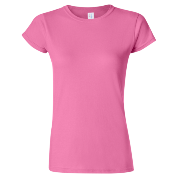 Gildan Women's Softstyle® T-Shirt, Azalea, Front view