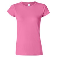 Gildan Women's Softstyle® T-Shirt, Azalea, Front view