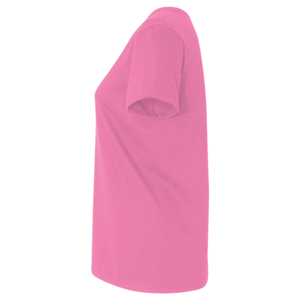 Gildan Women's Softstyle® T-Shirt, Azalea, Left Sleeve view