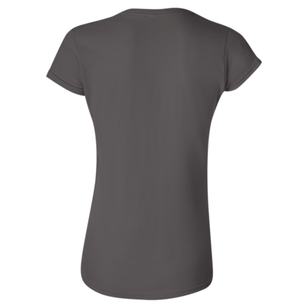 Gildan Women's Softstyle® T-Shirt, Charcoal, Back view