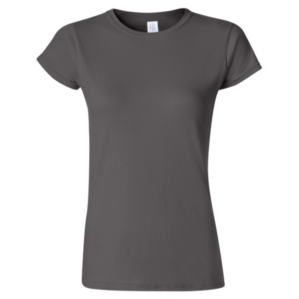 Gildan Women's Softstyle® T-Shirt, Charcoal, Front view