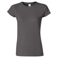 Gildan Women's Softstyle® T-Shirt, Charcoal, Front view