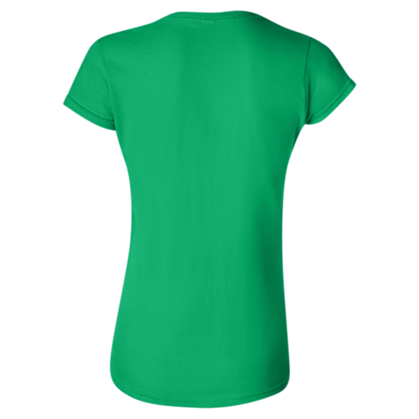 Gildan Women's Softstyle® T-Shirt, Irish Green, Back view