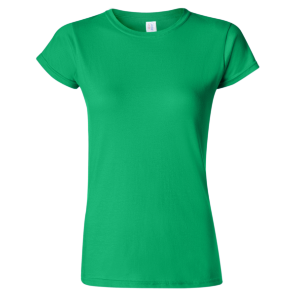 Gildan Women's Softstyle® T-Shirt, Irish Green, Front view