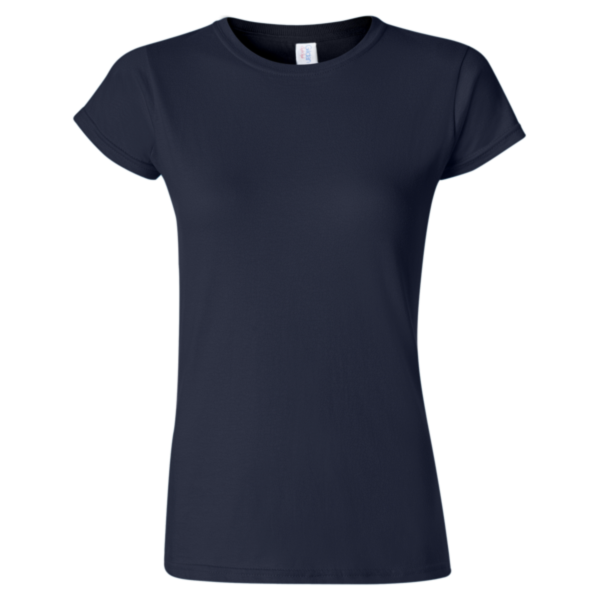 Gildan Women's Softstyle® T-Shirt, Navy, Front view