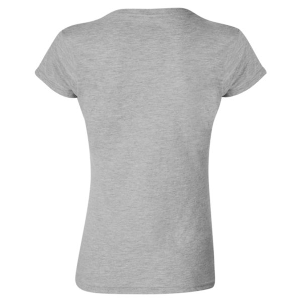 Gildan Women's Softstyle® T-Shirt, Sport Grey, Back view