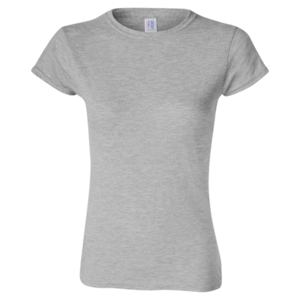 Gildan Women's Softstyle® T-Shirt, Sport Grey, Front view
