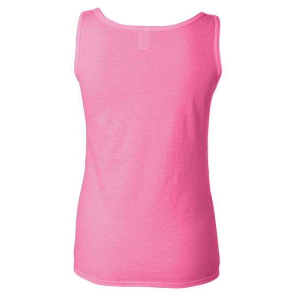 Gildan Women's Softstyle® Tank Top, Azalea, Back view