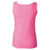 Gildan Women's Softstyle® Tank Top, Azalea, Back view