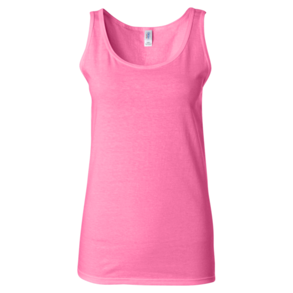 Gildan Women's Softstyle® Tank Top, Azalea, Front view