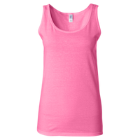 Gildan Women's Softstyle® Tank Top, Azalea, Front view