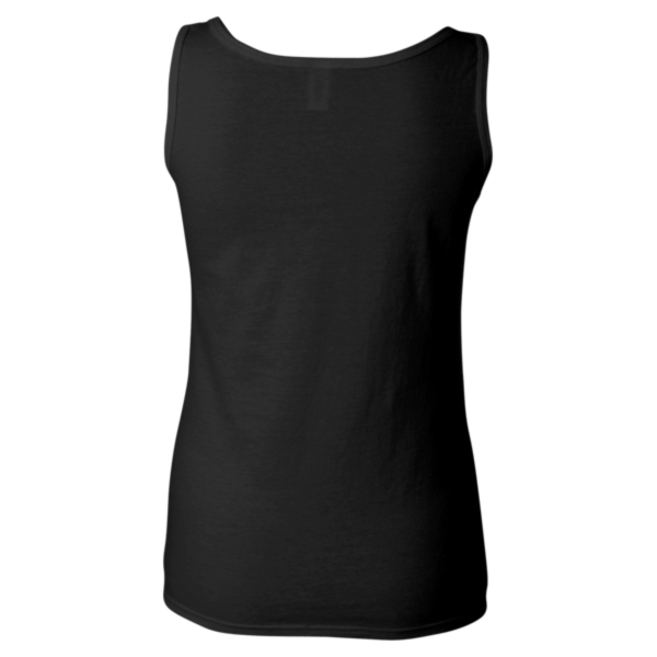 Gildan Women's Softstyle® Tank Top, Black, Back view