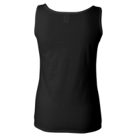 Gildan Women's Softstyle® Tank Top, Black, Back view