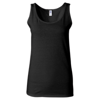 Gildan Women's Softstyle® Tank Top, Black, Front view
