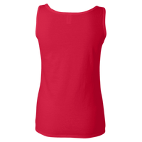 Gildan Women's Softstyle® Tank Top, Cherry Red, Back view