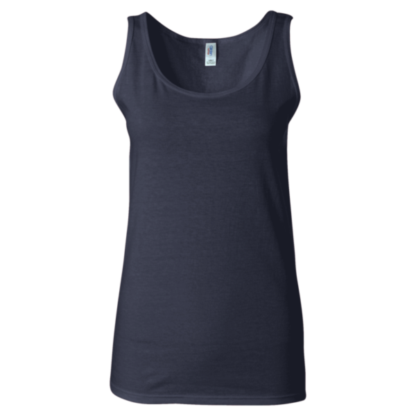 Gildan Women's Softstyle® Tank Top, Navy, Front view