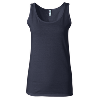 Gildan Women's Softstyle® Tank Top, Navy, Front view