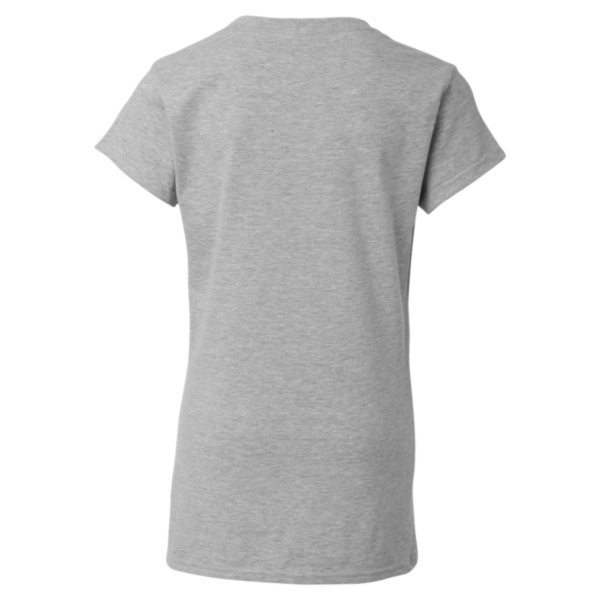Gildan Women's Softstyle® V-Neck T-Shirt, Sport Grey, Back view