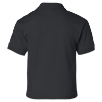 Gildan Youth DryBlend® Jersey Polo, Black, Back view