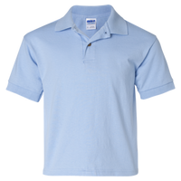 Gildan Youth DryBlend® Jersey Polo, Light Blue, Front view