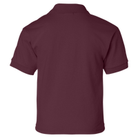 Gildan Youth DryBlend® Jersey Polo, Maroon, Back view