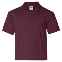 Gildan Youth DryBlend® Jersey Polo, Maroon, Front view