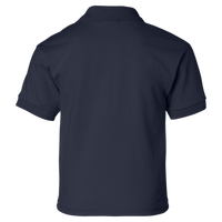 Gildan Youth DryBlend® Jersey Polo, Navy, Back view