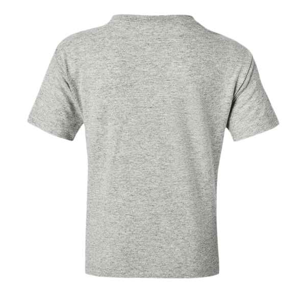 Gildan Youth DryBlend® T-Shirt, Ash, Back view