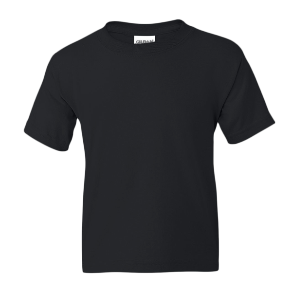 Gildan Youth DryBlend® T-Shirt, Black, Front view