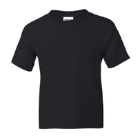 Gildan Youth DryBlend® T-Shirt, Black, Front view