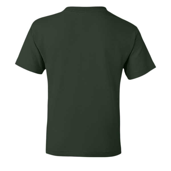 Gildan Youth DryBlend® T-Shirt, Forest Green, Back view