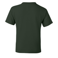 Gildan Youth DryBlend® T-Shirt, Forest Green, Back view