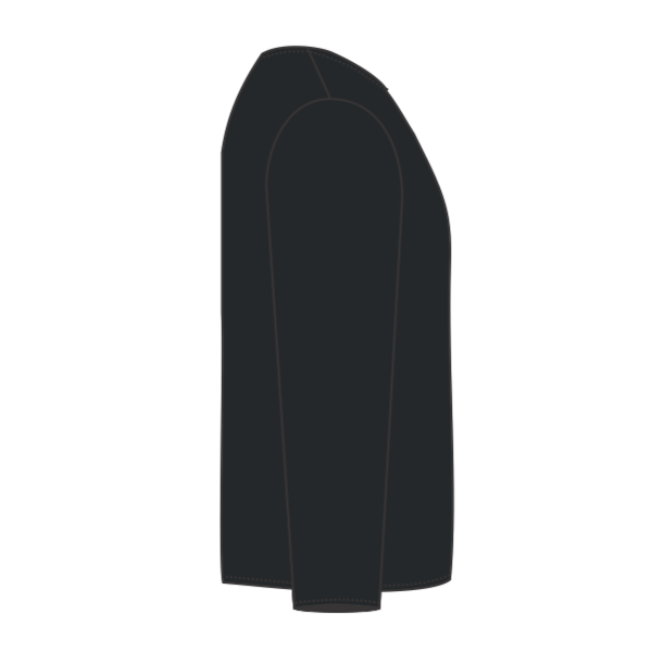 Gildan Youth Heavy Cotton™ Long Sleeve T-Shirt, Black, Right Sleeve (Long) view