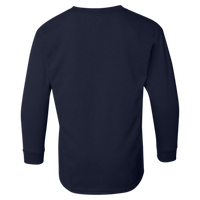 Gildan Youth Heavy Cotton™ Long Sleeve T-Shirt, Navy, Back view