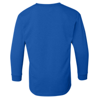 Gildan Youth Heavy Cotton™ Long Sleeve T-Shirt, Royal, Back view