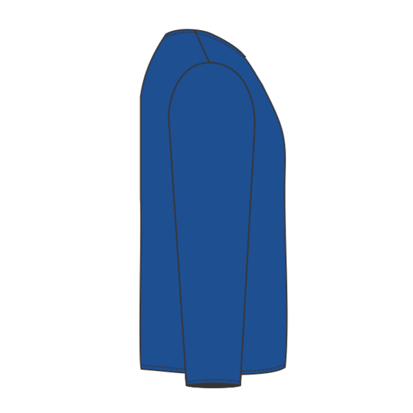 Gildan Youth Heavy Cotton™ Long Sleeve T-Shirt, Royal, Right Sleeve (Long) view