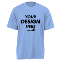 Gildan Youth Performance® T-Shirt, Carolina Blue, Front view, Mockup